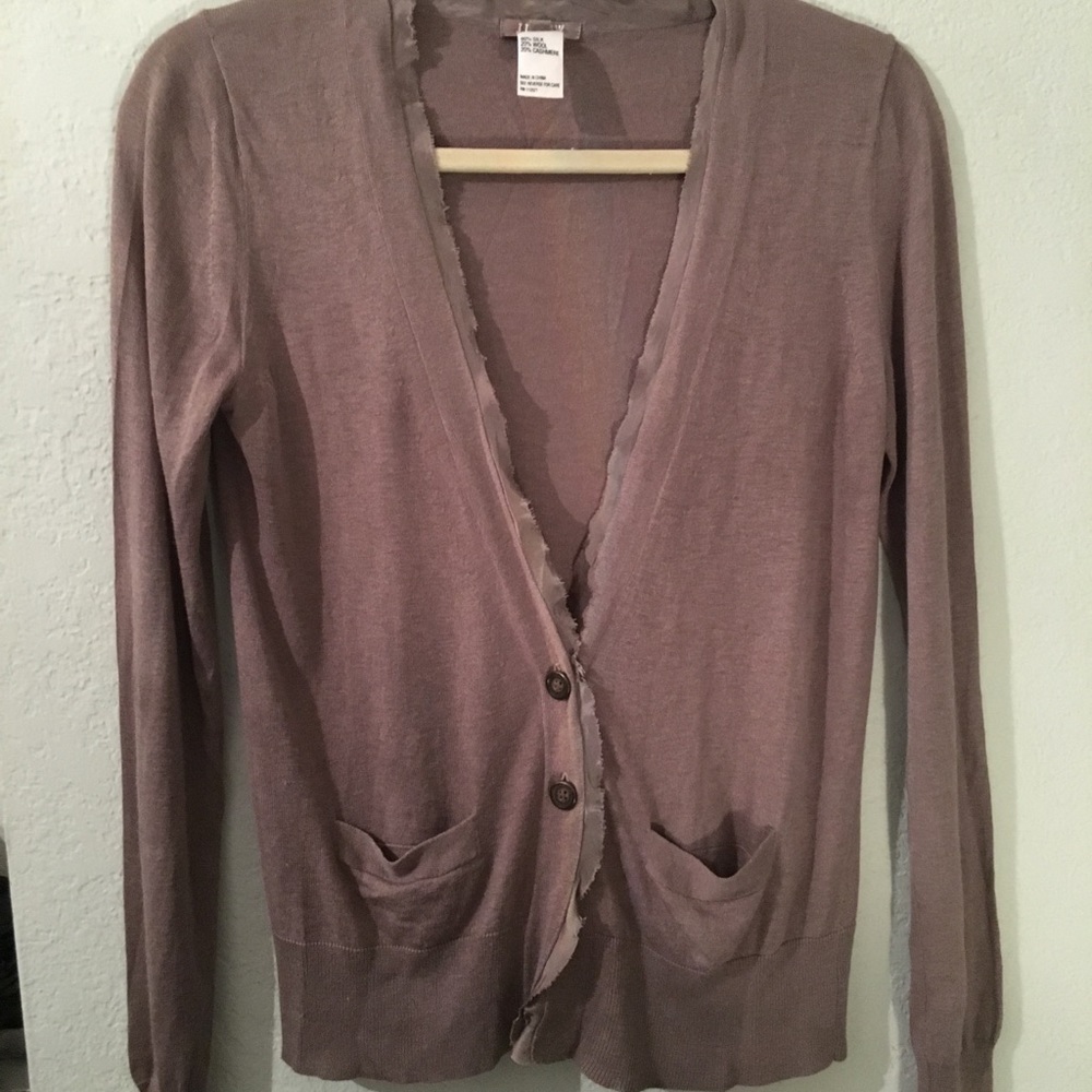 Jigsaw cashmere and silk cardigan